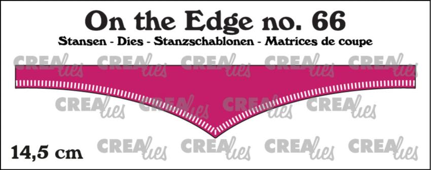 Crealies - Stanzschablone "No. 66 Edge with Little Stripes" On The Edge Dies