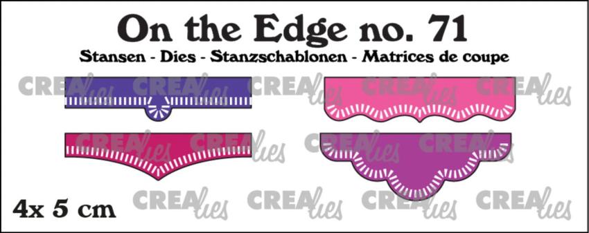 Crealies - Stanzschablone "No. 71 Edge with Little Stripes" On The Edge Dies