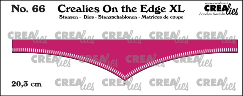 Crealies - Stanzschablone "No. 66 Edge with Little Stripes" On The Edge XL Dies