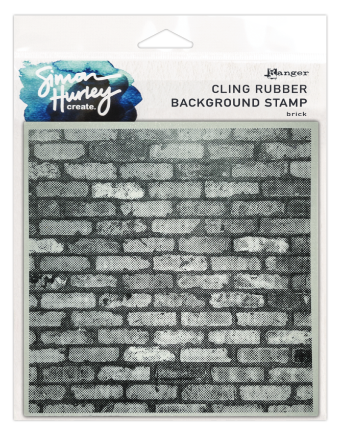 Ranger - Gummistempel by Simon Hurley Create "Brick" Rubber Stamp