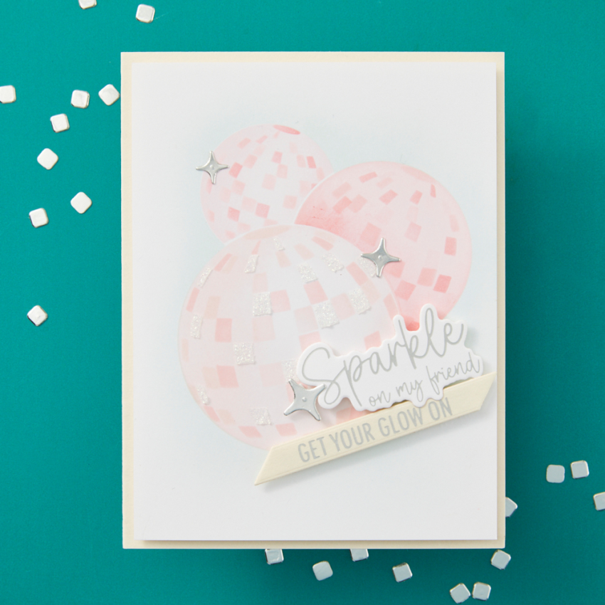 Spellbinders - Buchdrucktechnik "Sparkle On Sentiments" BetterPress Plate & Dies