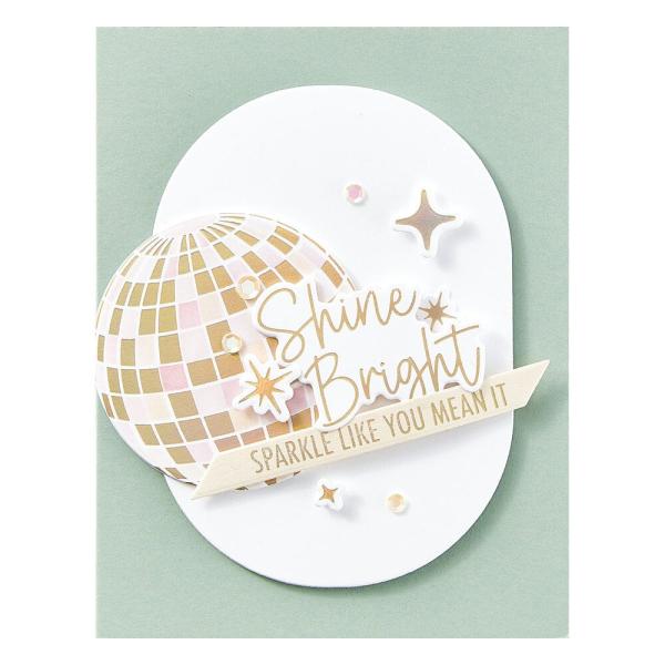 Spellbinders - Buchdrucktechnik "Disco Impressions" BetterPress Plate & Dies