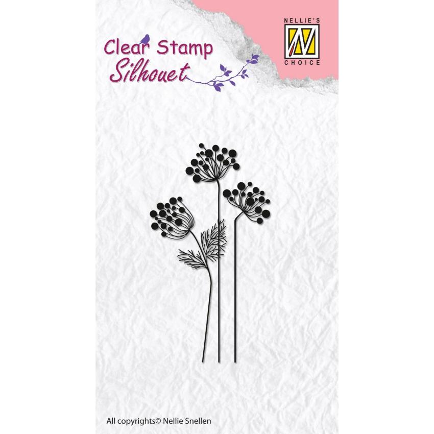 Nellie Snellen - Stempelset "Flower-10" Clear Stamps Silhouet