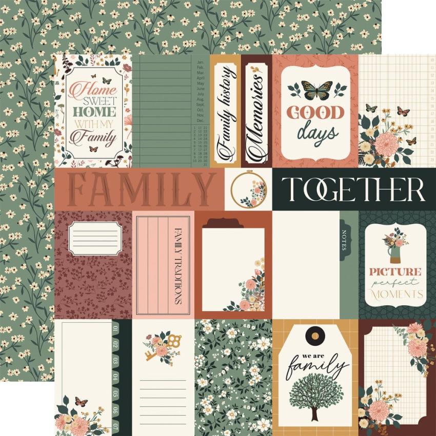 Echo Park - Designpapier "Family" Collection Kit 12x12 Inch - 12 Bogen