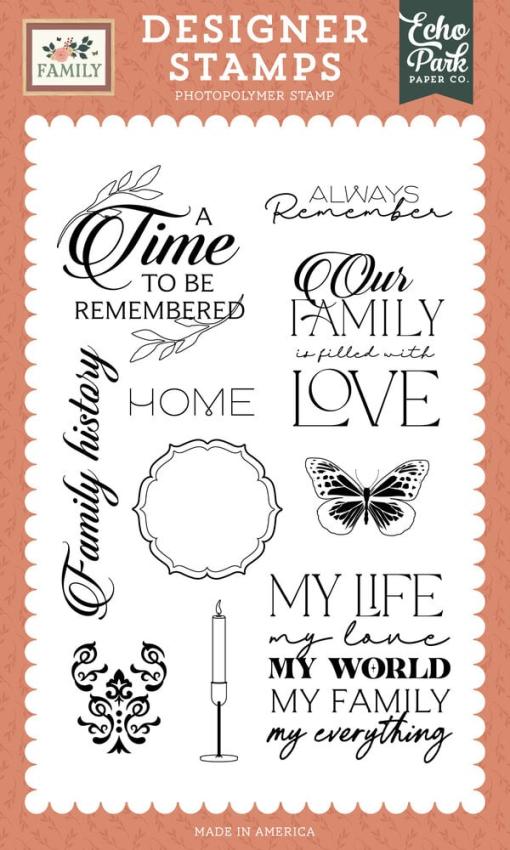 Echo Park - Stempelset "A Time To Be Remembered" Clear Stamps