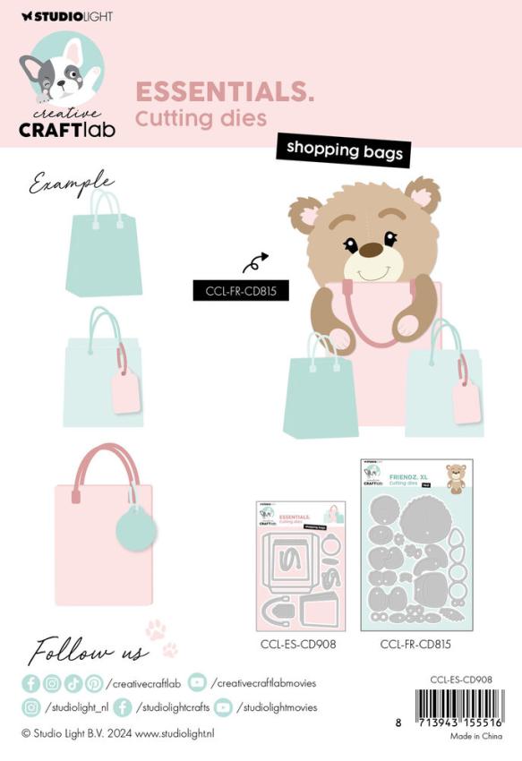 Creative Craft Lab - Studio Light - Stanzschablone "Shopping Bags" Dies