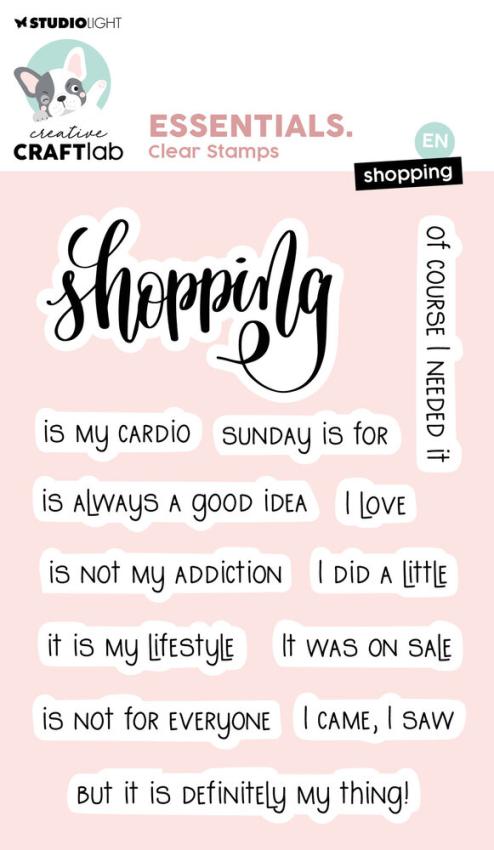 Creative Craft Lab - Studio Light - Stempelset "Shopping" Clear Stamps