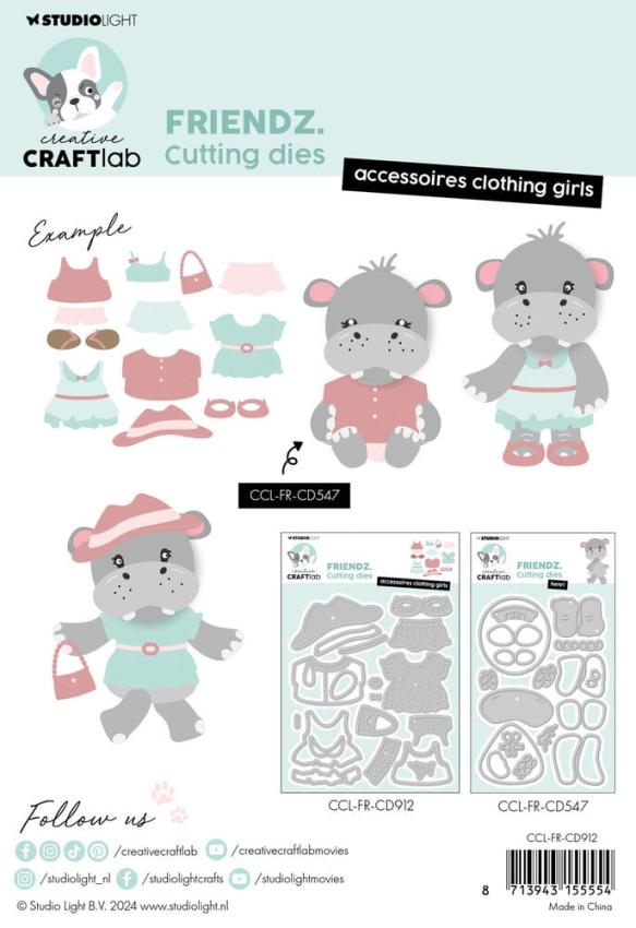 Creative Craft Lab - Studio Light - Stanzschablone "Clothing Girls" Dies