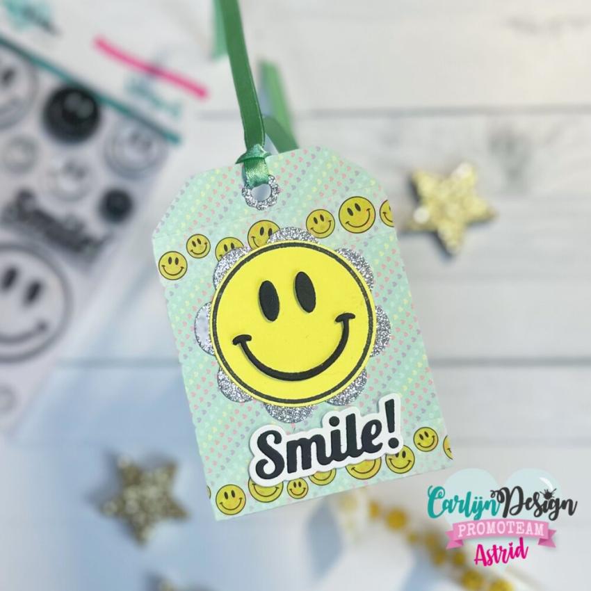 Carlijn Design - Decorative Tape "Retro Smileys Yellow" Washi Tape