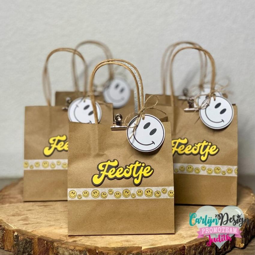 Carlijn Design - Stempelset "Retro Smileys " Clear Stamps