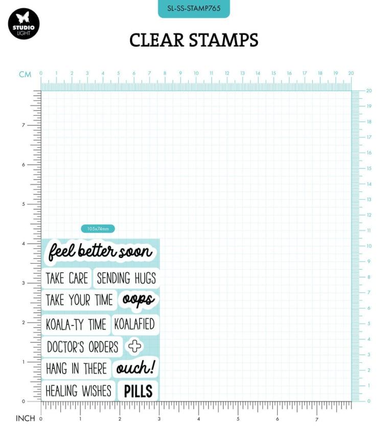 Studio Light - Stempelset "Feel Better" Clear Stamps