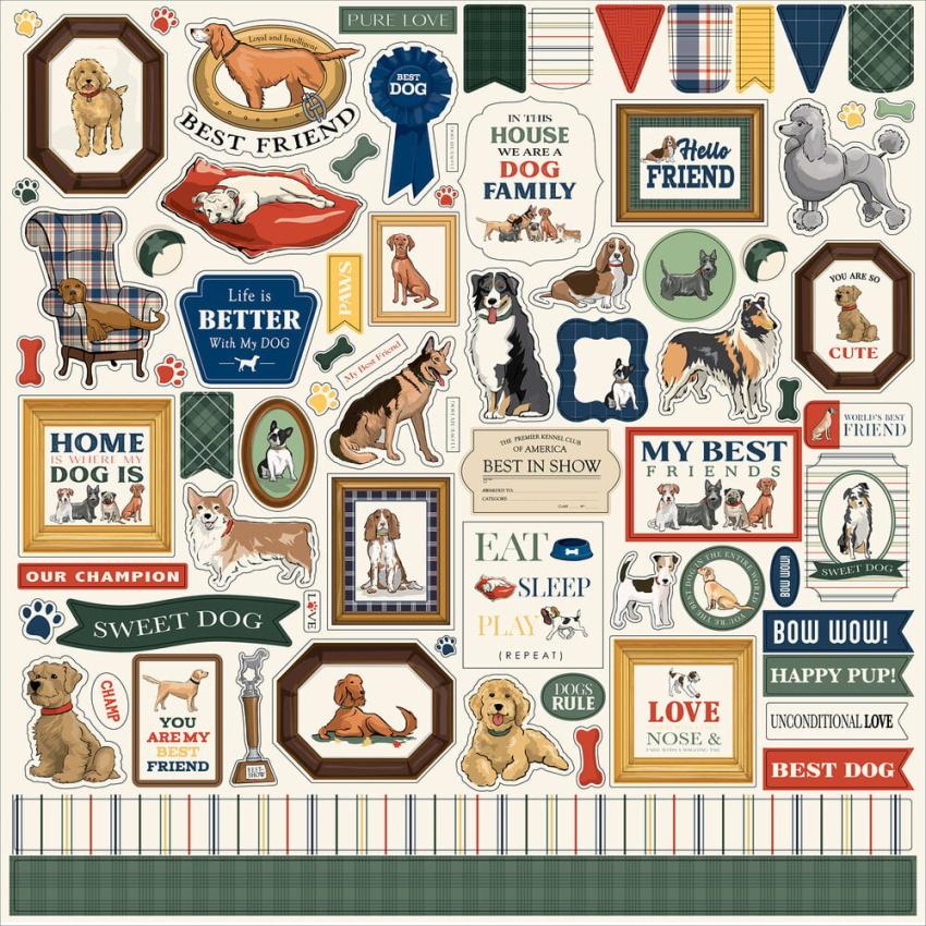 Carta Bella - Aufkleber "Best in Show" Element Stickers 