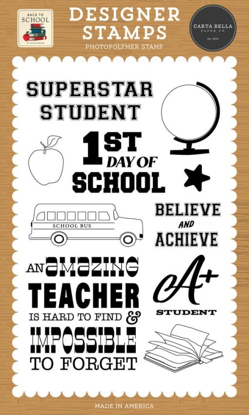 Carta Bella - Stempelset "Believe And Achieve" Clear Stamps