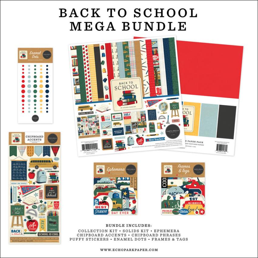 Carta Bella - Mega Bundle "Back To School" Komplettpaket 