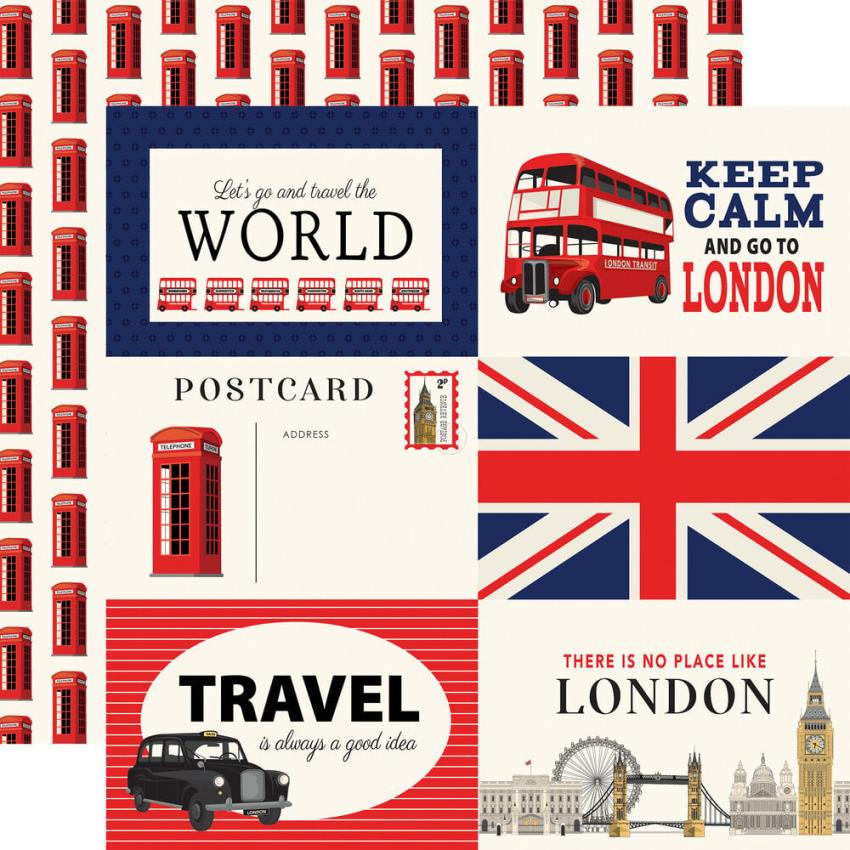 Carta Bella - Designpapier "London" Collection Kit 12x12 Inch - 12 Bogen  