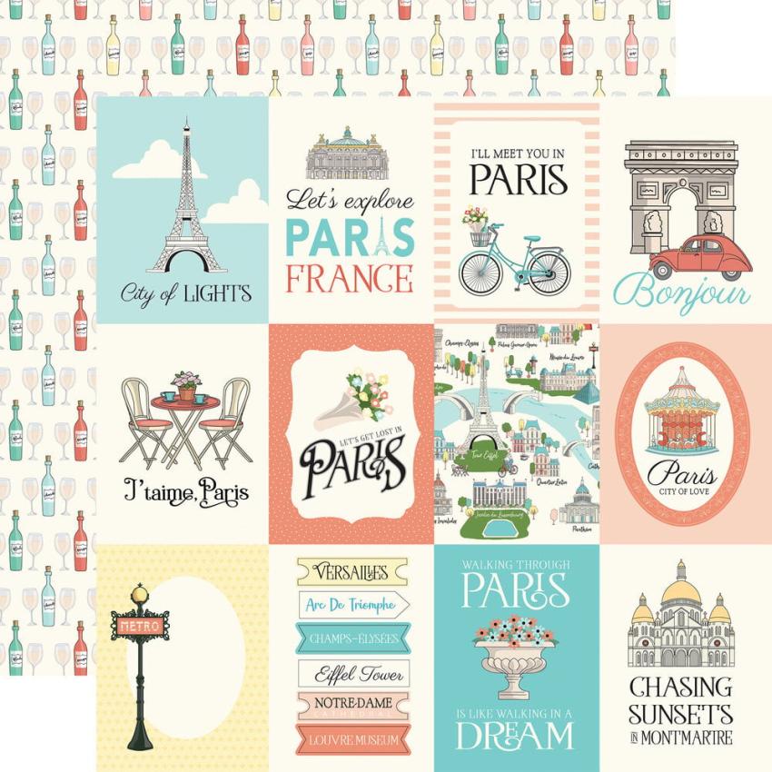 Carta Bella - Designpapier "Paris" Collection Kit 12x12 Inch - 12 Bogen  