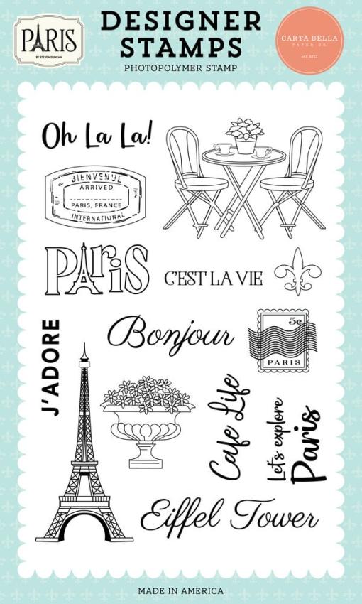 Carta Bella - Stempelset "Cafe Life" Clear Stamps