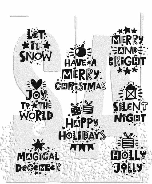 Stampers Anonymous - Gummistempelset "Holiday Whatnots" Cling Stamp Design by Tim Holtz