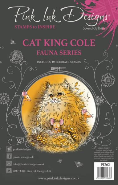 Pink Ink Designs - Stempelset "Cat King Cole" Clear Stamps