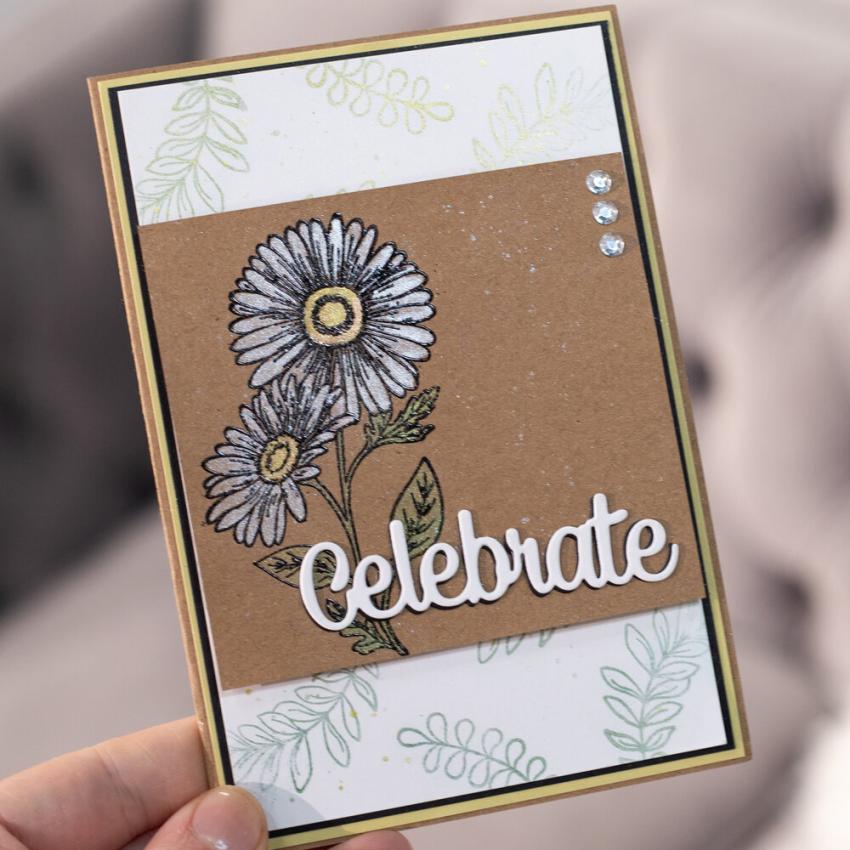 Crafters Companion - Stempelset "Traditional Blooms" Clear Stamps