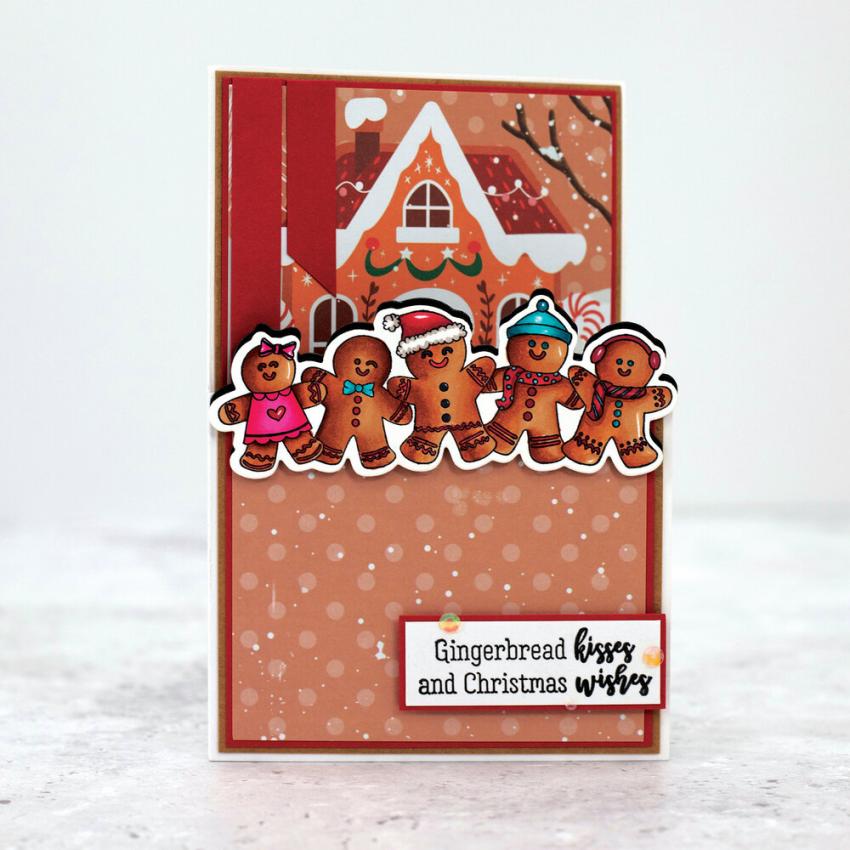 Crafters Companion - Stempelset & Stanzschablone "Gingerbread" Stamp & Dies