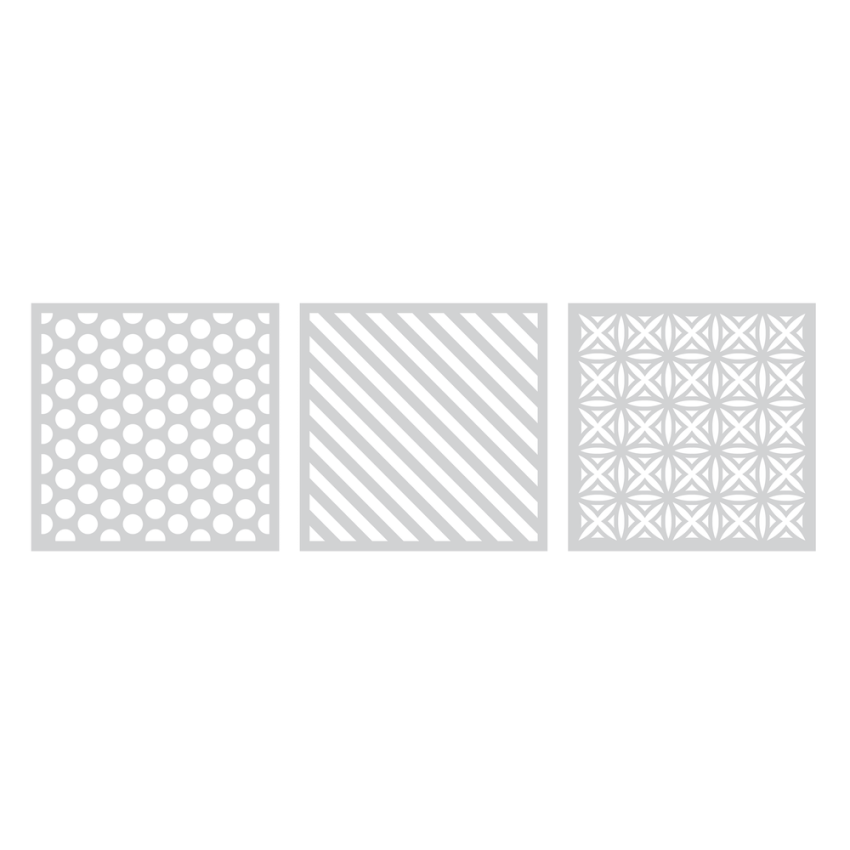 Crafters Companion - Schablone 5x5 Inch "Bold Patterns" Stencil