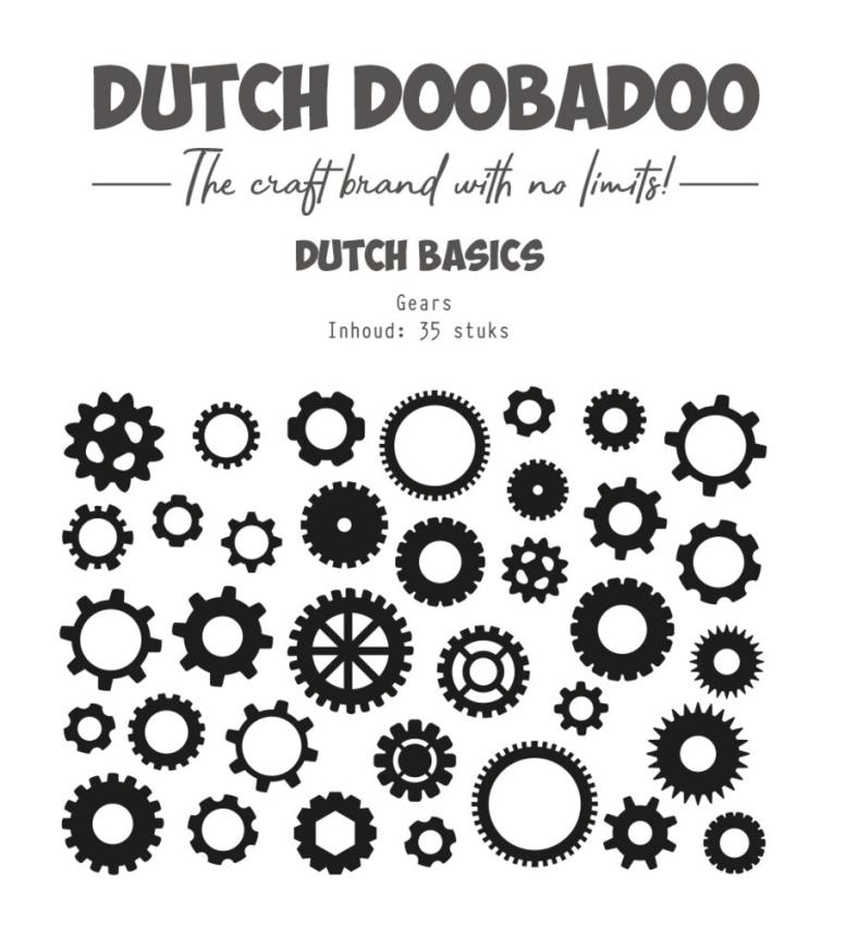 Dutch Doobadoo - Stanzteile "Gears" Die Cuts