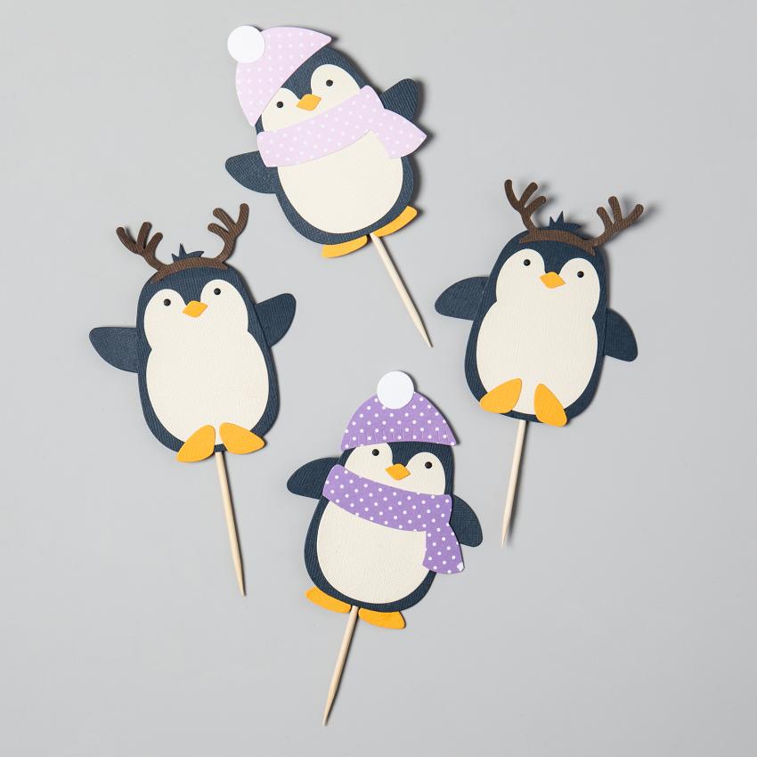 Sizzix - Stanzschablone "Pinguin Freunde" Bigz Craft Dies Design by Olivia Rose