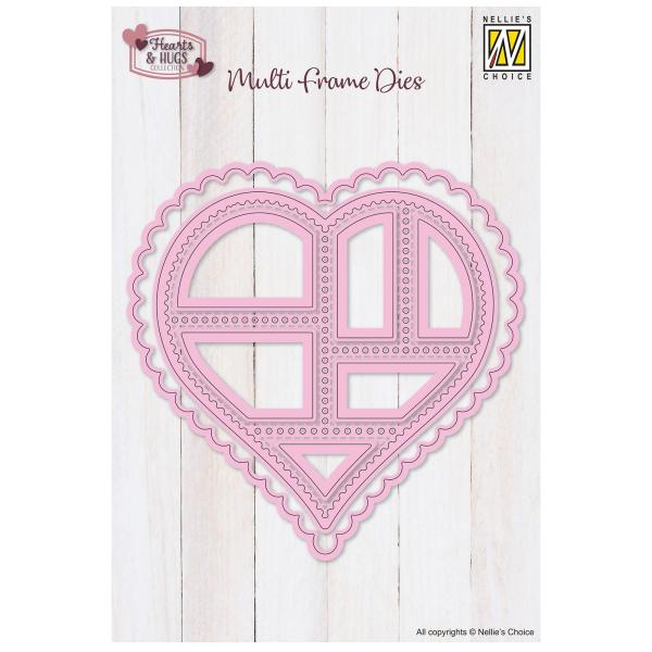 Nellie Snellen - Stanzschablone "Heart" Multi Frame Dies