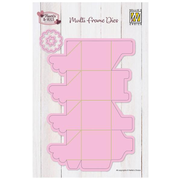 Nellie Snellen - Stanzschablone "Box with Flower" Multi Frame Dies