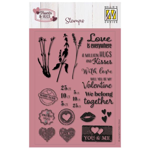 Nellie Snellen - Stempelset "Love Is Everywhere" Clear Stamps 