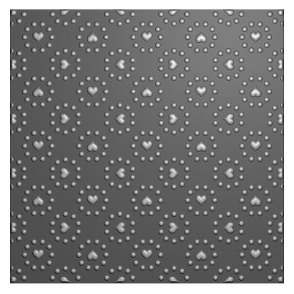 Nellie Snellen - Prägefolder "Hearts & Dots" 3D Embossing Folder 