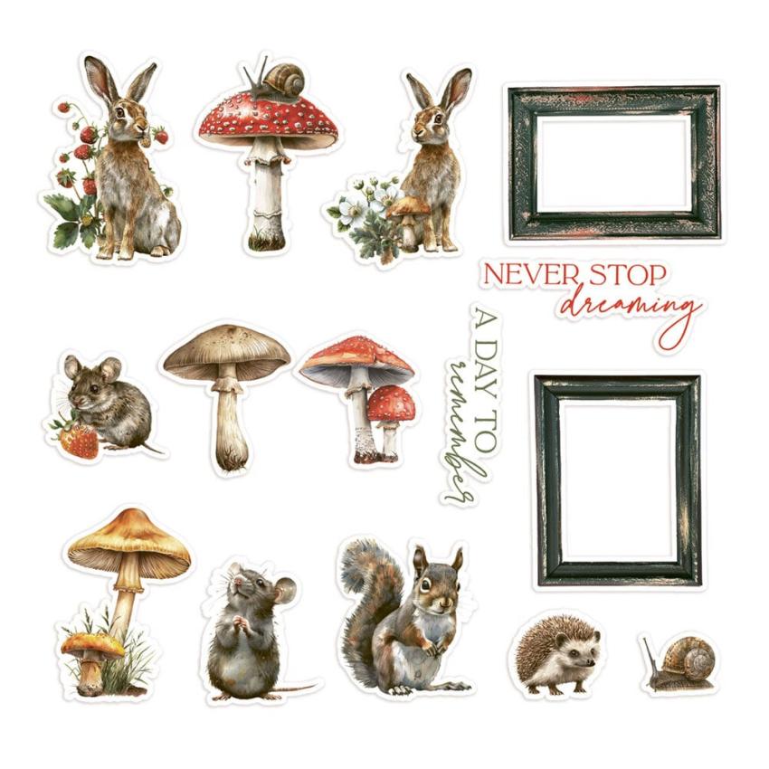 Piatek P13 - Stanzteile "Into the Woods" Die Cuts Ephemera