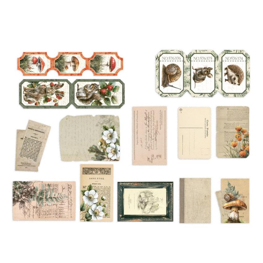 Piatek P13 - Stanzteile "Into the Woods" Die Cuts Ephemera Snippets