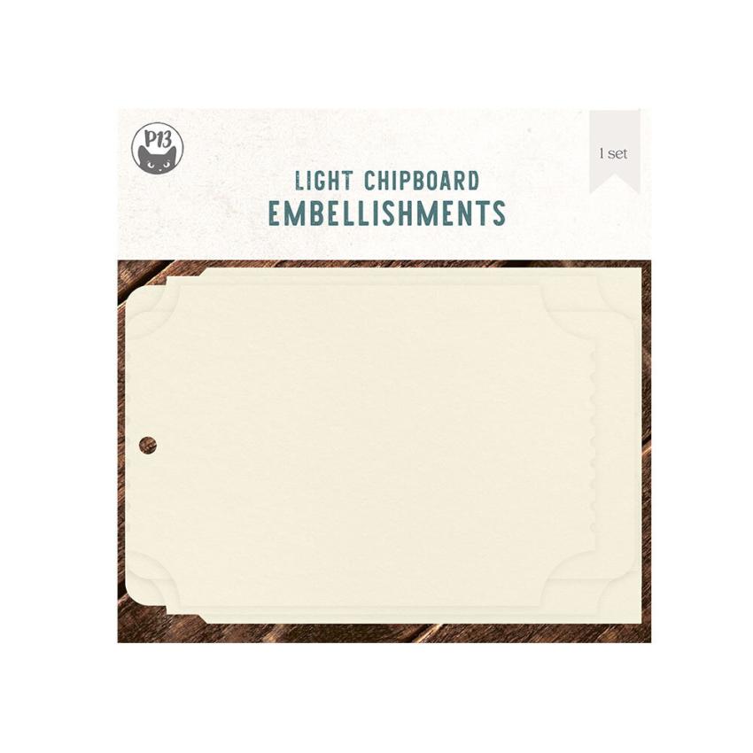 Piatek P13 - Light Chipboard Album Base 6x6 Inch "Travel Journal"