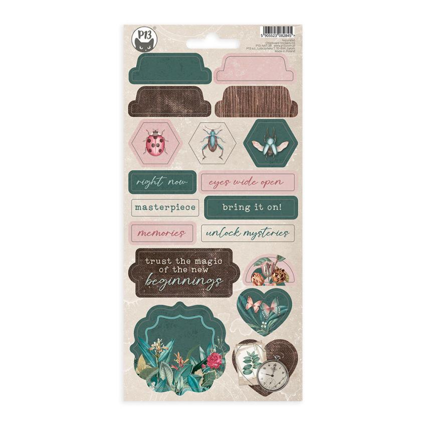 Piatek P13 - Aufkleber "Naturalist" Chipboard Sticker 03