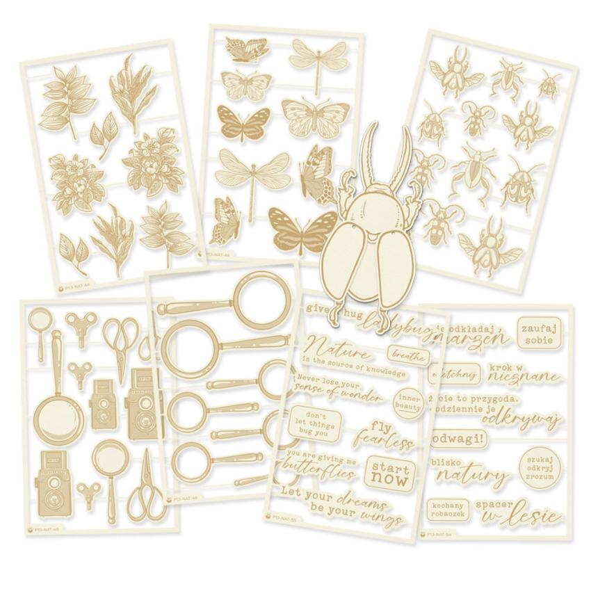 Piatek P13 - Stanzteile "Shaker Base Bug" Chipboard Embellishments 