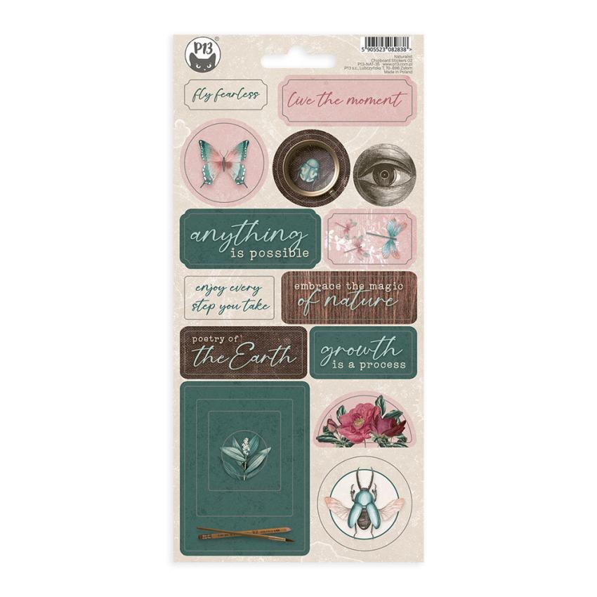 Piatek P13 - Aufkleber "Naturalist" Chipboard Sticker 02