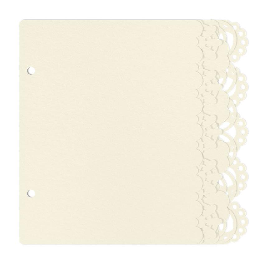 Piatek P13 - Light Chipboard Album Base 6x6 Inch "Love and Lace"