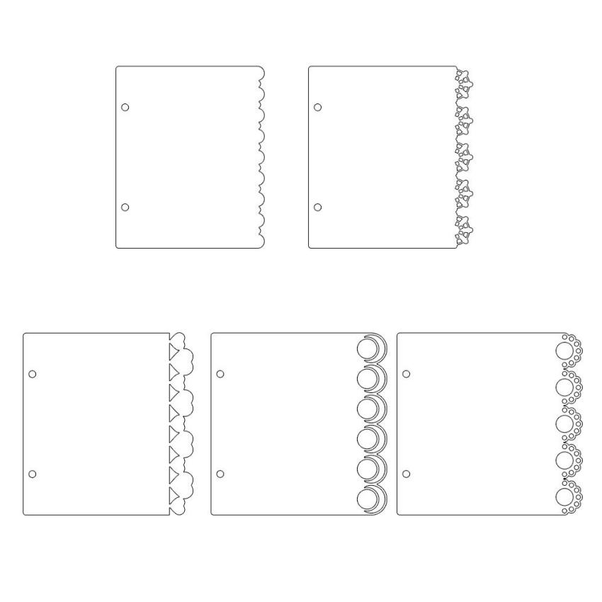 Piatek P13 - Light Chipboard Album Base 6x6 Inch "Love and Lace"