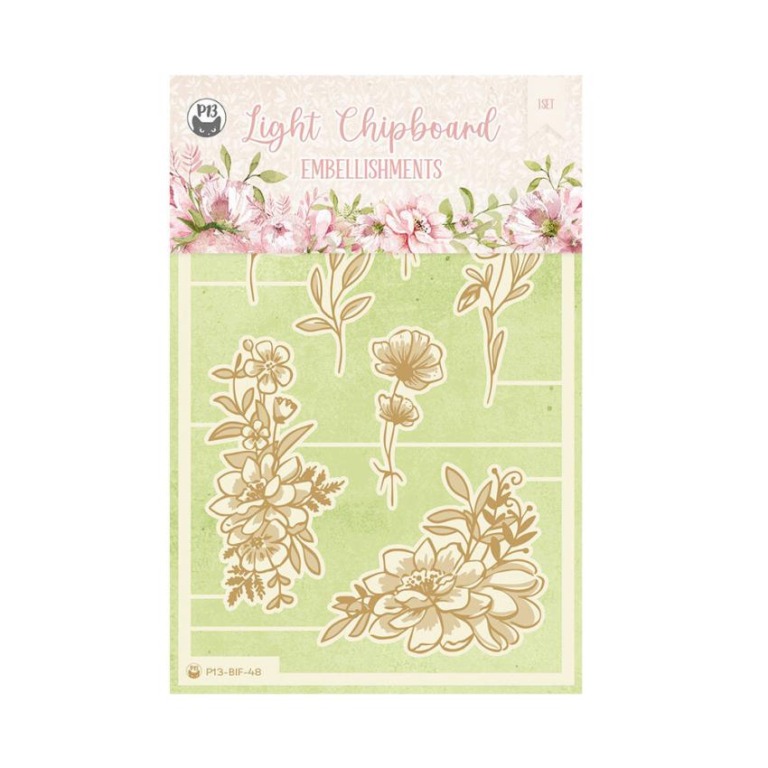 Piatek P13 - Stanzteile "Believe in Fairies" Chipboard Embellishments 05