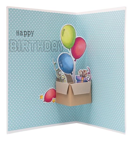 Studio Light - Stempelset "Balloon Box Pop-Up" Clear Stamps