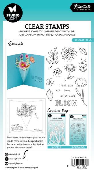 Studio Light - Stempelset "Bouquet Pop-Up" Clear Stamps