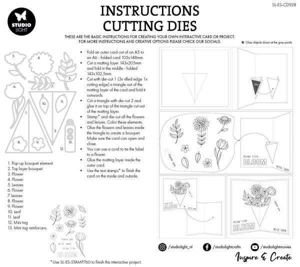 Studio Light - Stanzschablone "Bouquet Pop-Up" Dies