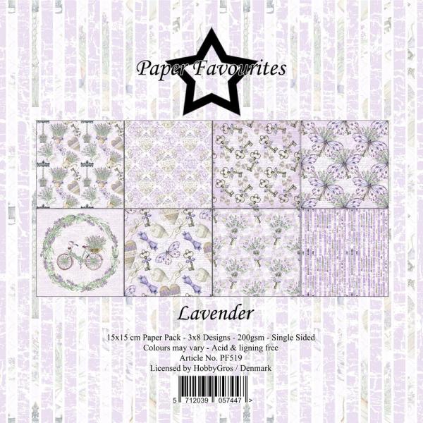 Paper Favourites - Designpapier "Lavender" Paper Pack 6x6 Inch - 24 Bogen