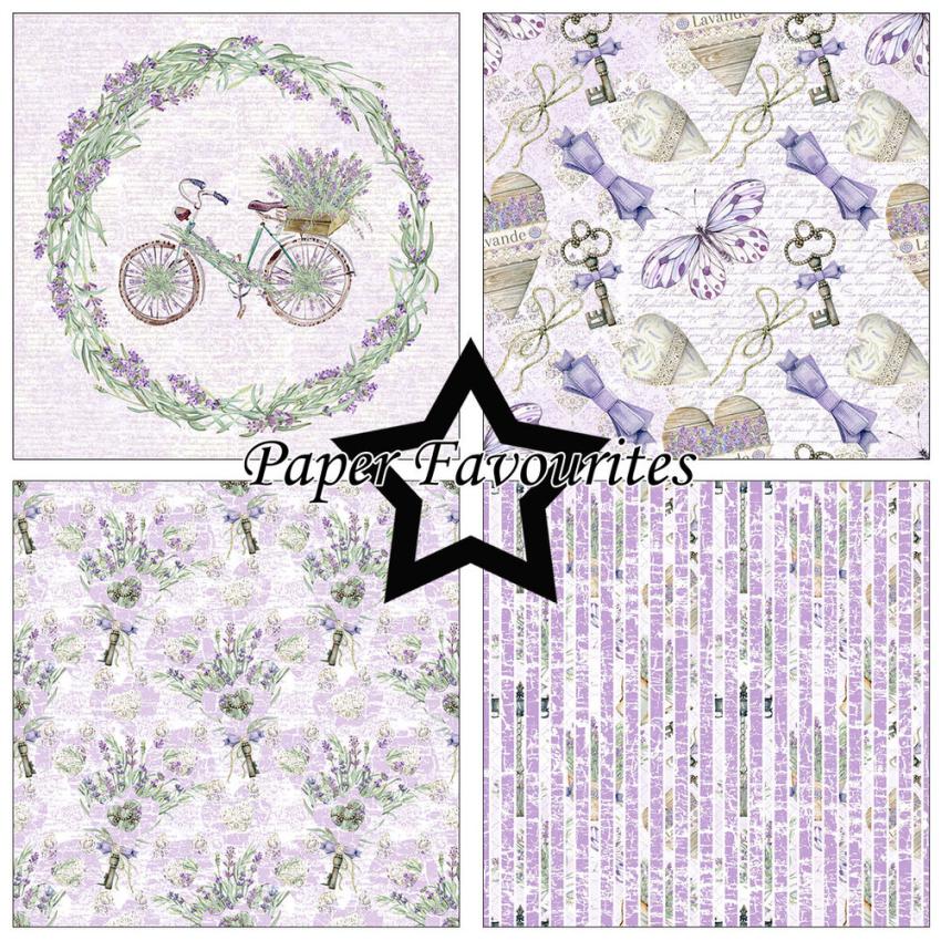 Paper Favourites - Designpapier "Lavender" Paper Pack 6x6 Inch - 24 Bogen