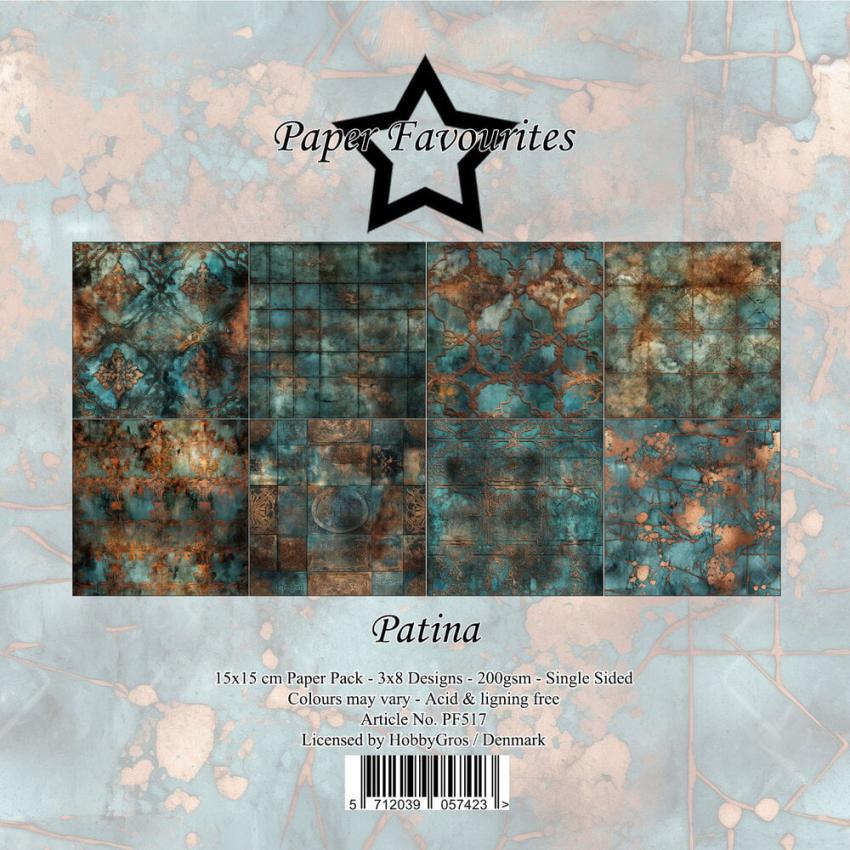 Paper Favourites - Designpapier "Patina" Paper Pack 6x6 Inch - 24 Bogen