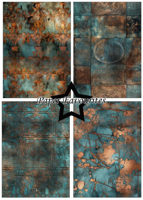 Paper Favourites - Designpapier "Patina" Paper Pack A5 - 24 Bogen