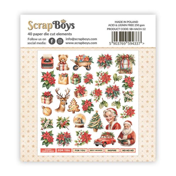 ScrapBoys - Stanzteile "Happy Christmas" Die Cuts