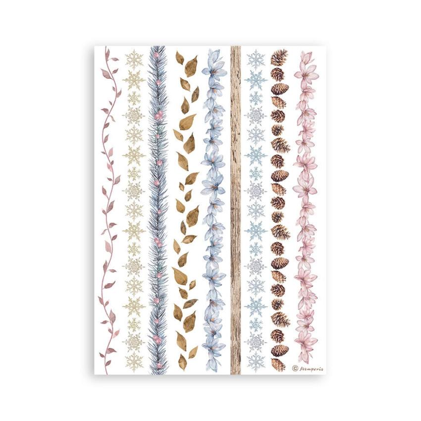 Stamperia - Washi Papier "Create Happiness Dewdrops" Washi Pad 14,8x21cm - 8 Bogen